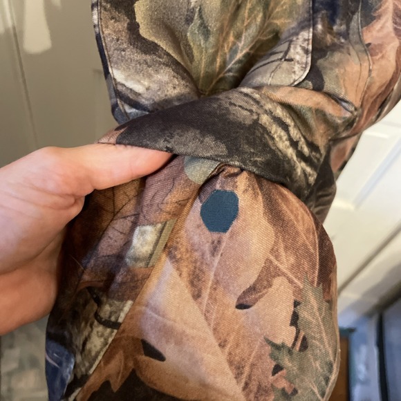 Trail Crest Soft Oak Camo Highland Timber 2 Piece Kid Quiet Hunting Gear Bibs - Picture 15 of 16